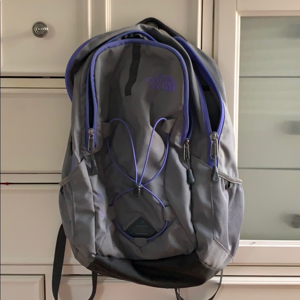“North Face” Violet and Grey backpack (Jester)